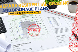 prepare residential grading and drainage plans for building permits