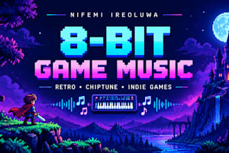 create 8 bit chiptune and retro video game music