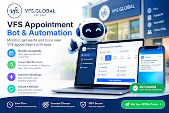 build an appointment monitoring bot and booking automation tool