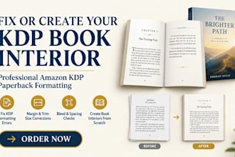 fix, edit canva amazon KDP book formatting errors, margins, bleed, interior