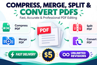 compress, merge, split and convert your pdfs