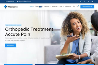 design wix telehealth website virtual consultation healthcare website