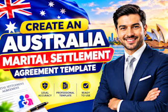 create an australia marital settlement agreement template