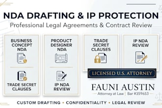 draft a product designer confidentiality agreement for IP protection