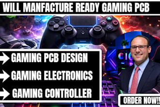 design gaming pcb, redesign pcb, and generate gerber files, electronic engineer
