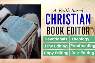 do book editing, christian book line editor for devotionals and theology