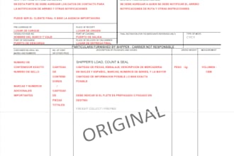 assist with import export documentation