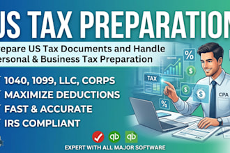 prepare US tax documents and handle personal and business tax preparation