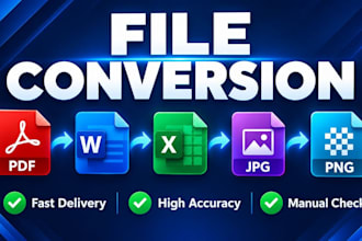 convert PDF, word, excel, jpg, png and other file formarts