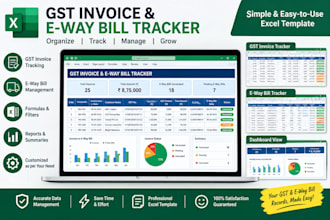 create gst invoice and e way bill trackers in excel