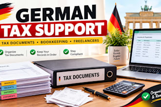 organize german tax documents and freelancer tax records