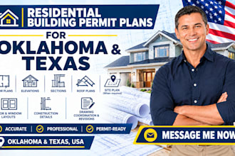 prepare residential building permit plans in oklahoma and texas
