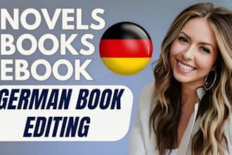 proofread and edit your german book ebook or novel