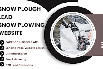 generate targeted snow plowing and snow removal leads snow plough website