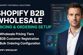setup shopify b2b wholesale pricing custom forms and lock system
