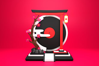 create stylized 3d models and game props in blender
