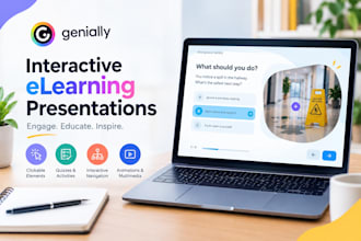 design an interactive genially elearning presentation