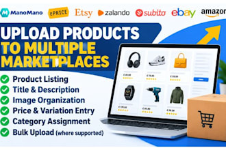 manually upload products manomano eprice etsy zalando subito ebay amazon