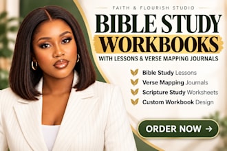 create bible study workbooks with lessons and verse mapping journals