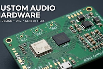 design esp32 s3 ai voice recorder pcb with 3 mic array and emmc storage