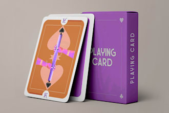 design custom playing cards, poker cards, tcg cards, and game card deck