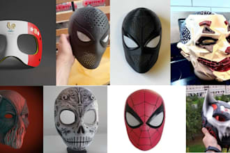 3d print and paint 3d mask 3d helmet custom cosplay mask cosplay armor printing