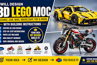 lego moc design bricklink studio models lego technic with building instructions