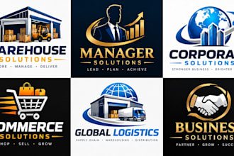 design a professional warehouse, manager, corporate, commerce logo