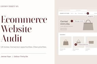 audit your ecommerce website for UX and conversion optimisation