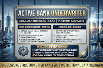 prepare a sba business plan for bank loan approval