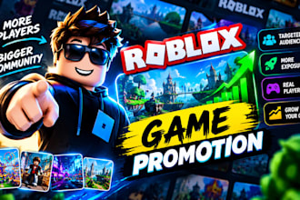 roblox game promotion, roblox ads, roblox gaming marketing to 100k gamers group