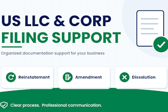 do us llc or corp reinstatement, amendment dissolution