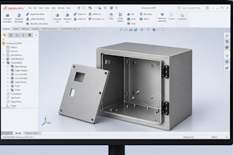 design custom sheet metal electronics enclosures with cad drawings