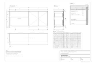 draw joinery, kitchen and cabinet shop drawings with cut lists