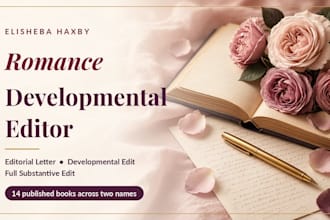 be your romance developmental editor and critique your full manuscript