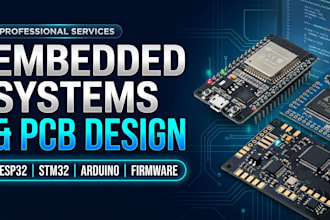 design esp32 stm32 arduino pcb and embedded firmware