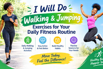 jumping and walking for your daily exercise