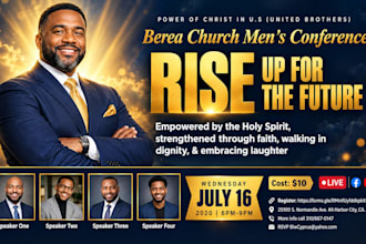 design a church flyer, church event or conference flyer