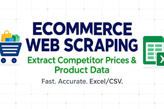 scrape ecommerce data, competitor prices, and product listings