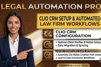 setup clio crm and automated law firm zapier workflows