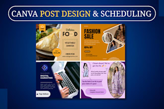 design and schedule social media posts
