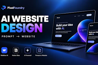 design responsive ai website with webflow ai and notion