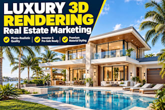 create 3d architectural renderings for real estate