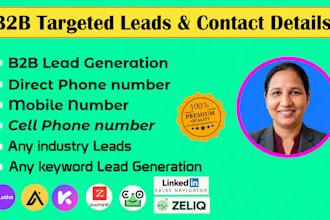 build b2b lead list with verified contacts