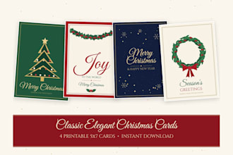 personalize printable christmas cards with your family name and message