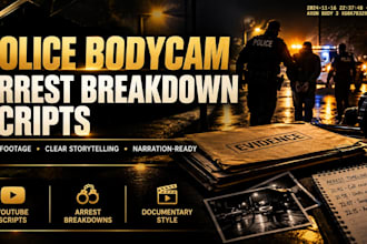 write engaging police bodycam and arrest breakdown scripts