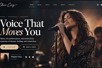 design squarespace singer website songwriter website musician portfolio website
