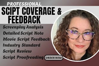 provide professional screenplay coverage script critique and feedback