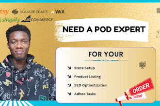 do print on demand on squarespace etsy shopify bigcommerce wix