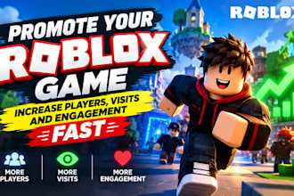 roblox advertising,roblox promotion, roblox game marketing to increase engagemet